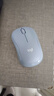 罗技（Logitech）M221 轻音鼠标 无线鼠标 办公鼠标 对称鼠标 带无线微型接收器 雾霭蓝 实拍图
