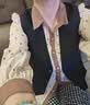韩曼柯（HANMANKE）西装马甲女黑色单排扣无袖坎肩外套修身日常通勤职业女装马甲背心 实拍图