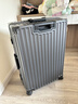 左汀行李箱铝框拉杆箱加厚结实抗压旅行箱登机箱大容量学生密码箱皮箱 铁灰色 28英寸 ，适合7-15天长途旅行 实拍图