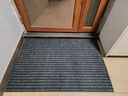 柏能条纹入户地垫门口地毯入户门脚垫进户门口地垫可裁剪灰色80x120cm 实拍图