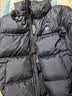 骆驼火山羽绒服男女冬季连帽防泼防风鸭绒轻暖情侣面包服 黑色 男女同款,7674B S 实拍图
