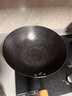 夏老大非遗铸铁炒锅32cm生铁锅无涂层燃气灶通用圆底龟纹炒菜锅厨房好物 实拍图