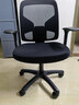 得力（deli）4900S 人体工学靠背办公椅/电脑椅/职员椅 可升降转椅舒棉坐垫 黑 实拍图