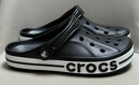 卡骆驰（CROCS）贝雅卡骆班洞洞鞋轻便耐磨一脚蹬休闲鞋女鞋时尚沙滩鞋|205089 黑色/白色-066 44 (280mm) 实拍图