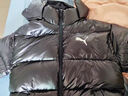 彪马（PUMA）90绒短款鸭绒羽绒服男女同款冬季保暖亮面运动外套585408 黑色-01 L (180/100A) 实拍图