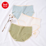 猫人【医护级首次免洗】女士内裤女纯棉抑菌中腰无痕大码少女三角裤 实拍图