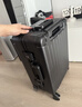 京东京造无界铝框行李箱男女 拉杆箱密码箱登机皮箱学生 黑 24英寸明日达 实拍图
