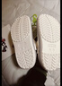 卡骆驰（CROCS）贝雅卡骆班洞洞鞋轻便耐磨一脚蹬休闲鞋女鞋时尚沙滩鞋|205089 白/深蓝-126 37 /38(230mm) 实拍图