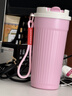 星巴克（Starbucks）杯子 经典系列保温吸管杯 高颜值大容量随行水杯男女士送礼礼物 白金色款不锈钢保温杯473ml 实拍图