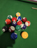 健伦台球球桌球黑八花式训练台球子水晶球标准大号台球桌配件57.2mm 实拍图