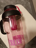 【京东物流】水杯冰霸吸管杯高颜值学生茶水分离大容量杯子 肚肚杯1个-玫红色 实拍图