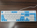 雷柏（Rapoo） V500PRO白蓝升级款 104键有线背光机械键盘 PBT双色键帽电脑办公游戏全键无冲可编程键盘 茶轴 实拍图