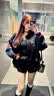OEMG 美式撞色徽章刺绣棒球服女男pu皮拼接宽松百搭潮牌上衣夹克外套 黑色 【高品质】 M [建议85-105斤] 实拍图