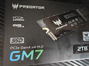 宏碁掠夺者（PREDATOR）2TB SSD固态硬盘 M.2接口(NVMe协议) GM7系列｜NVMe PCIe 4.0读速7200MB/s  AI电脑存储配件 实拍图