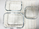 乐扣乐扣（LOCK&LOCK）玻璃保鲜盒套装微波炉加热饭盒耐热玻璃便当盒多尺寸3件套 实拍图