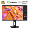 AOC 27英寸 4K IPS广色域 HDR400 Type-C65W 旋转升降 出厂校色 节能认证 办公电脑显示器 U27N3RN 实拍图