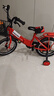 凤凰（Phoenix）儿童自行车宝宝脚踏车儿童折叠自行车4-8岁童车 陆寻 中国红 16寸 实拍图