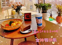 姗姗木艺洽谈桌餐桌家用阳台小圆桌简约小桌子小户型办公室会客桌椅 实拍图