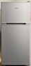 美的（Midea）112L两门小冰箱灰色双温小冰箱迷你家用宿舍租房灵活摆放节能低音深冷速冻 BCD-112CM 实拍图