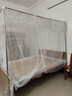 艾薇 蚊帐家用老式帐纱蚊帐三开门 蚊帐架1.5x2米 白影月荷【带支架】 实拍图
