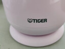 虎牌（TIGER）电热水壶 双层防烫 快烧水壶 PCG-G10C 1L电水壶 粉色 实拍图