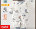 爆款幼儿连体衣夹棉薄棉长袖哈衣宝宝保暖爬服婴儿衣服秋冬新款 40g薄棉-热气球 90cm 实拍图