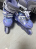 361°儿童轮滑鞋初学者男童女童溜冰鞋闪光轮旱冰鞋尺码可调节紫色S码 实拍图