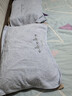 金号 素色绣花 纯棉枕巾 柔软透气单人枕巾 2条装 蓝色 50*80cm 实拍图