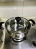 爱仕达（ASD）汤锅304不锈钢蒸汤锅 炖煮锅复底小汤锅22CM燃气电磁炉通用奶锅B1 实拍图