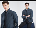 杉杉【三防面料】夹克外套男士2026春季商务休闲通勤立领舒适男装 实拍图
