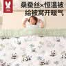 莫尔兔儿童被子蚕丝被恒温被春秋中厚幼儿园午睡豆豆毯120*150婴儿被子 桑蚕丝丨萌兔城堡【春秋中厚】推荐10-25℃ 120*150cm丨双核恒温丨10A抗菌 实拍图