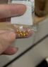 御邪足金999光面算盘珠隔断珠黄金垫片DIY手串手链金配饰 算盘珠:约0.03g（预售） 实拍图