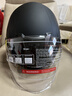 凤凰新国标A类3C认证电动车摩托车头盔双镜片防雾防风保暖哑黑 男女四季通用电瓶车3/4半盔冬季安全帽 实拍图