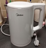 美的（Midea）电热水壶家用烧水壶泡茶0涂层食品级304不锈钢自动断电双层防烫全钢无缝1.5L大容量 MK-HJ1566 实拍图