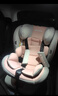 Heekin德国 儿童安全座椅汽车用0-4-12岁婴儿宝宝360度旋转ISOFIX硬接口 时尚粉(ISOFIX+360度旋转) 实拍图