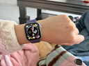 Apple/苹果 【女神节】Watch S11 智能手表GPS款46毫米银色铝金属表壳雾紫色运动型表带S/M 实拍图
