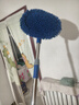 悦卡洗车拖把 汽车掸子擦车拖把刷车刷子软毛工具用品可伸缩洗车刷-蓝 实拍图
