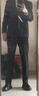 罗蒙西服套装男士商务修身西装男职业正装小西服新郎伴郎结婚礼服外套 黑色双扣【西服+西裤+衬衫】 2XL /180【130-145斤】+7件礼品 实拍图