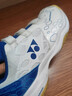 尤尼克斯YONEX羽毛球鞋yy基础款舒适亲子款青少年SHB101JRCR白/蓝36码 实拍图
