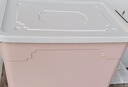 塑料收纳箱特大号家用大容量整理储物箱子多功能装衣服玩具收纳盒 北欧粉 大号单个装【长39宽28高24】 实拍图