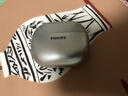 飞利浦（PHILIPS）蓝牙耳机耳夹式骨传导概念不入耳开放式运动跑步通话降噪挂耳式无线耳机通用苹果华为TAQ3320-银 实拍图