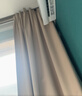 铭聚布艺（MINGJU）窗帘 全遮光窗帘成品窗帘布遮阳帘涤塔夫奶油色挂钩式2.0*2.4单片 实拍图
