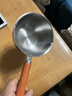热油小锅泼油锅加厚不锈钢木柄防烫带刻度双倒流口不挂油无涂层 【木柄】爆款300ml 实拍图