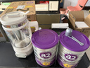 a2奶粉 紫白金A2+DHA婴儿配方奶粉2段(6-12月)900g*8罐 实拍图