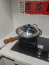 荣事达（Royalstar）章丘手工锻打铁锅圆底老式炒锅无涂层不粘炒菜锅燃气灶带盖36cm 实拍图