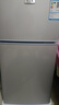 YZR小冰箱家用小型出租屋宿舍双门冷藏冷冻大容量1级节能省电冰箱 139银双门【自动除霜3天1度电】高80cm 实拍图