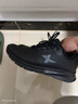 特步运动鞋男鞋跑步鞋春夏季加绒皮面防水轻便减震休闲慢跑鞋棉鞋黑色 实拍图