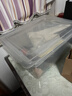 禧天龙塑料衣物收纳箱玩具整理箱车载储物箱55L 透明 1个装 带轮 实拍图