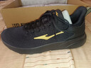 鸿星尔克跑步鞋春季透气男鞋轻便网面通勤休闲跑鞋户外慢跑运动鞋子经典款 正黑/国王金-2123【网面透气】 41 实拍图
