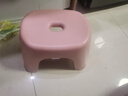 换鞋凳小凳子座椅小板凳可叠放加厚塑料凳高级感儿童学生寝室矮凳 樱花粉1个 实拍图